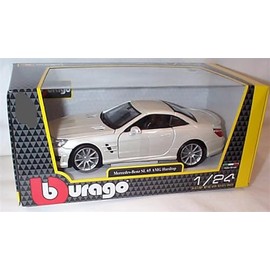 Corgi Burago SL 65 AMG Hard top Pearl White Car 1:24 scale diecast model