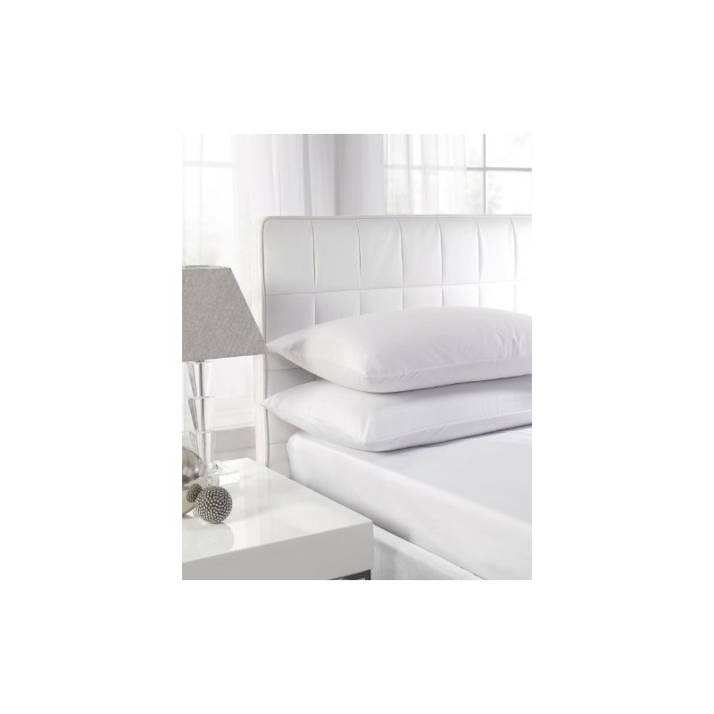 Textiles Direct Easy Care Polycotton White Single Flat Sheet