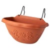 Iris Ohyama Floor Wall Planter 280 Terracotta Brown