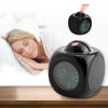 Proyector de LED Reloj de alarma Multi-función de visualización de