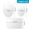 3pcs Acrylic Paint Palette Clear Art Palette for Adults &