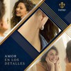 IMPERO JEWELRY Aretes En Oro 18k Lamin Con Cristales Corte