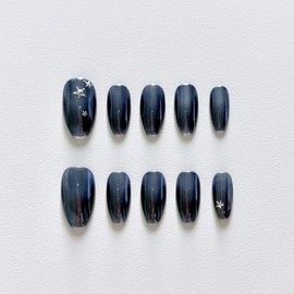 [Dark] Handmade nail tips - Stiletto / [어둠 Dark] 수제네일팁 - 스틸레토