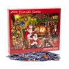 Fireside Santa Jigsaw Puzzle 1000 Piece by Vermont Christmas Company