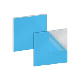 LAVMHAB 2 Pcs 1.5mm Thick Aluminum Sheet, 150mm x 150mm Aluminum Plate Square Aluminum Metal Plates for DIY Crafts, Industry Welding, Grade 6063