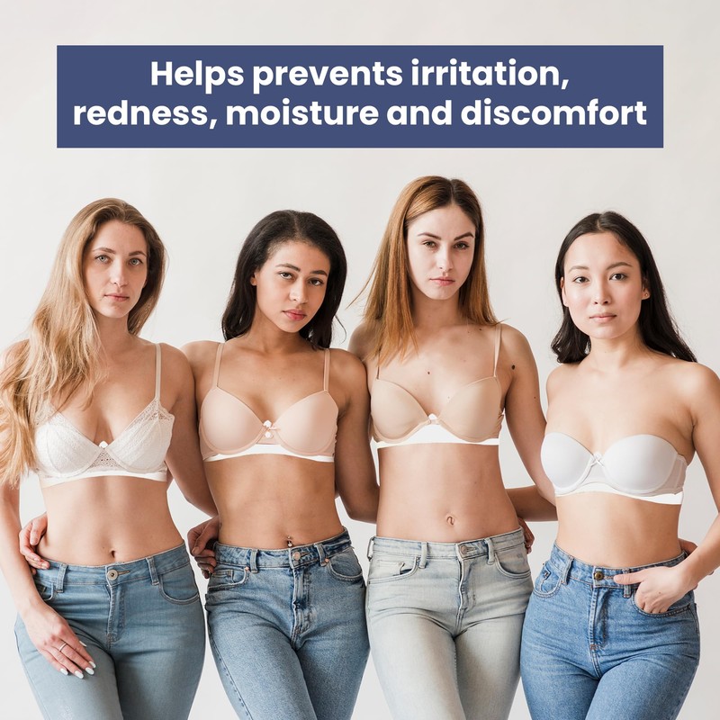 Gadget Planet Cotton Under Bra Liners (WHITE)- Cool Support, Comfort,