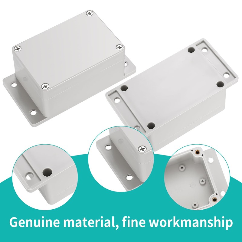 Pack of 2 Waterproof Junction Boxes, Surface-Mounted Waterproof IP65, Electronic