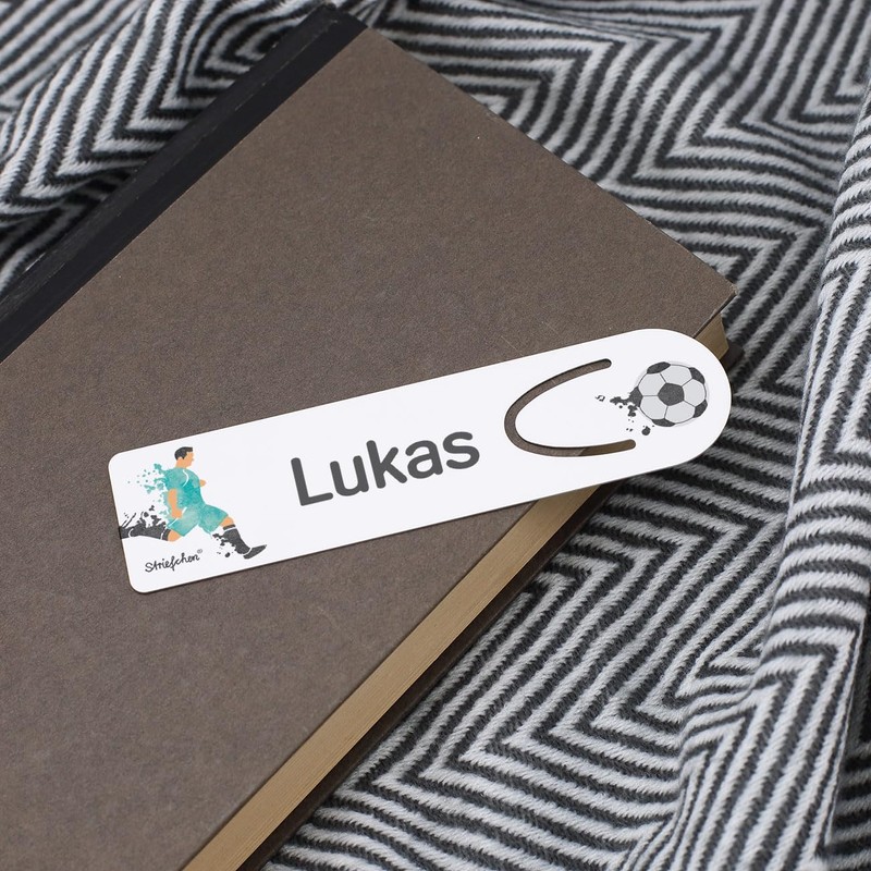 Striefchen® Football Player Bookmark with Name - Back to School