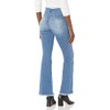 YMI Womens Jeans High-Rise Flare Jean with Frayed Hem -