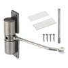 sourcing map Automatic Spring Door Closer Adjustable 40 lbs Self-Closing