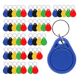 125KHz Writable RFID ID Card Keychain, 50pcs ID 125KHz RFID Writable Rewritable Rewritable T5577 Keychain for RFID Writing Instrument