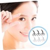 WOONEKY 6pcs Eyebrow Stainless Steel Eyebrow Clamp Tools for Precise