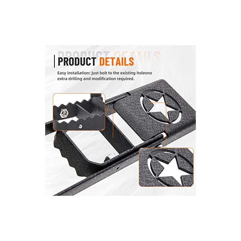 KMFCDAE Door Hinge Step Foot Pedal for 2007-2022 Jeep Wrangler