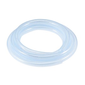 sourcing map Braided PVC Tubing, 1/2"(13mm) ID 11/16"(17mm) OD 10ft Flexible Clear Water Hose