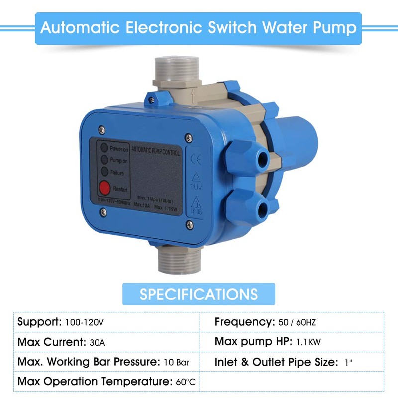 Automatic Pump Control, 110V Pressure Switch Automatic Electronic Switch Control