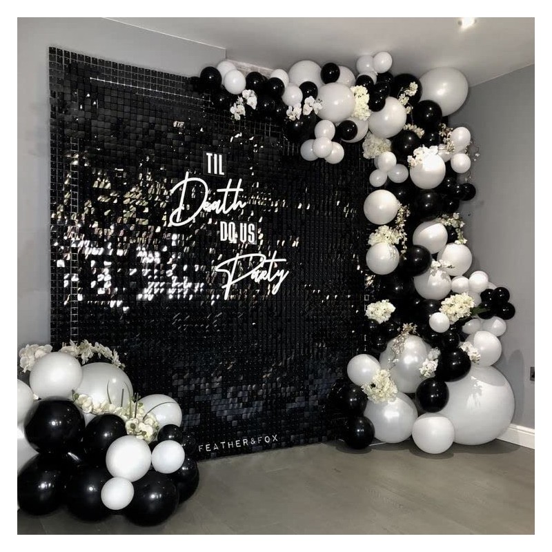 Blush Blooms Decor - 24 Sequin Panels for Sequin Wall