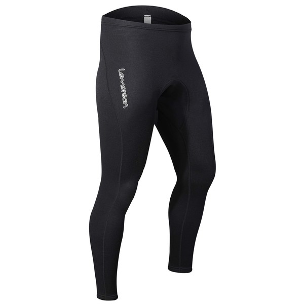 Lemorecn Wetsuits Pants 1.5mm Neoprene Winter Swimming Canoeing Pants (1012black-3XL)