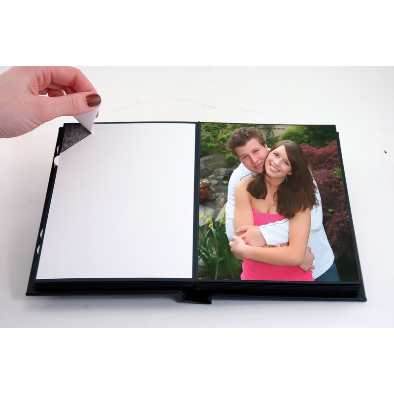 Neil Enterprises Inc. Leather Self-Stick Photo Album (10" x 12",
