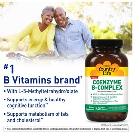 Country Life Coenzyme B Complex, 240-Count