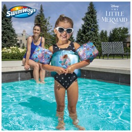 SwimWays The Little Mermaid Swim Trainer, US Coast Guard Approved Life Vest Kids Swim Vest, Arm Floaties & Life Jackets for Kids 33-55 lbs
