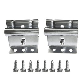 2 Pcs Garage Door Adjustable Top Bracket Garage Door Roller/Hinge for Residential Doors Garage Door Parts Adjustable Top Roller Bracket in Galvanized Garage Doors Fixture Bracket