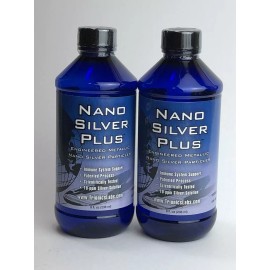 Trionics Labs 2x Nano Silver Plus Engineered Metallic Nano Silver Particles 8 oz