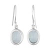 Starborn - arete colgantes de topacio azul, plata de ley,