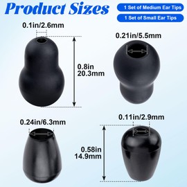 STSTR 8Pcs Silicone Stethoscope Ear Tips Replacement Compatible with Littmann Stethoscopes, Small/Medium Stethoscope Ear Plugs, Soft Stethoscope Earpieces Replacement for Cardiology IV Parts
