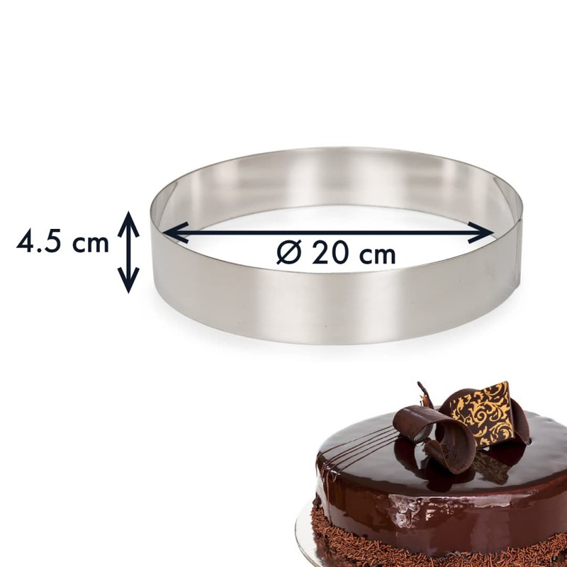 Patisse 2156 Tortenring aus Edelstahl 18/10