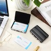 Yeaqee 6 Pcs Business Card Holder Aluminum Business Card Case