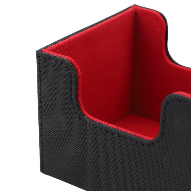 Card Storage Box Multipurpose Large Capacity Flip Side Insert PU
