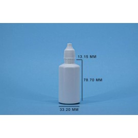 Plásticos Robles Envase De Plastico Gotero De 45 Ml Blanco Paquete 100 Pzas
