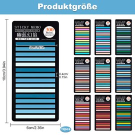 Pack of 3000 Sticky Notes, Transparent Sticky Notes, Sticky Notes, Pastel Sticky Notes Set for Page Marking - Ideal for Office, School & Home