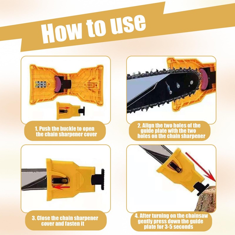 Chainsaw Sharpener, Chainsaw Sharpener, Portable Chainsaw Sharpener, Chain Sharpener, Sharpening