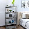 Ladder Shelf Rack 5-Tier Metal Bookcase Storage Rack Shelves 40