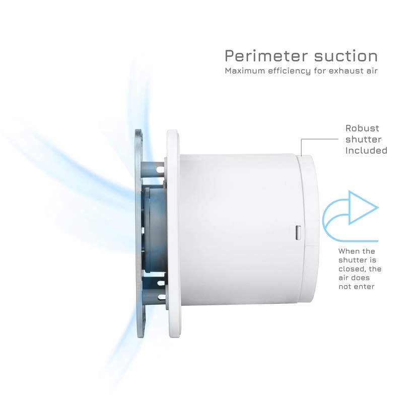 Turbionaire Trend 100 SA Extraction, Extraction, Ventilation for Bathroom, Kitchen,
