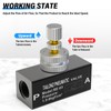 TAILONZ PNEUMATIC Air Flow Control Valve with Push-to-Connect Fitting, in-Line