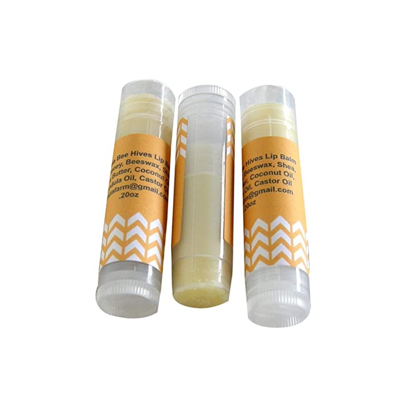 Set de 3 bálsamos labiales, miel cruda, colmenas de abeja