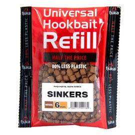 Fjuka Sinkers 6mm | Natural | Hookbait Refill | Tough, Hookable Bait | Float & Feeder