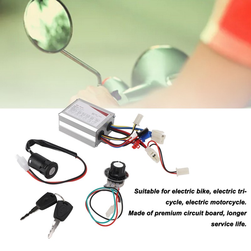 12V 500W Electric Bike Controller Speed Control Switch Key Lock