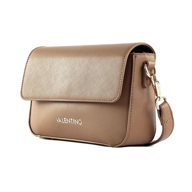 VALENTINO Zero Re Pattina Flap Bag Cuoio, Cuoio