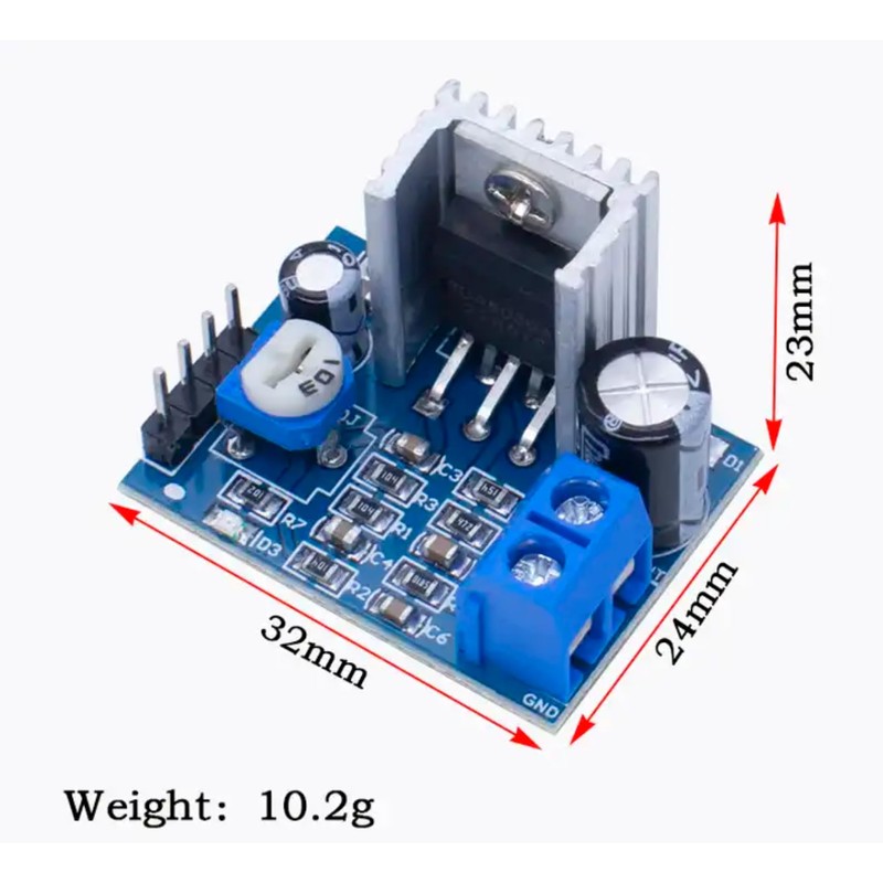 MERQC TDA2030A (2Pcs) Amplifier Module TDA2030 Power Supply Audio Amplifier