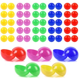 Gsrhzd Raffle Balls, 50 PCS Fillable Balls, 4CM Lottery Balls, Plastic Bingo Balls, Hollow Balls with No Number, for Party Games, DIY Projects, 5 Colors