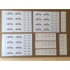 Unbranded 8 SHEETS 1/43 & 1/18 SCALE SILK SCREENED CA