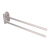 Stainless Steel Toilet Paper Bracket Single Seat 2 Poles Rotatable