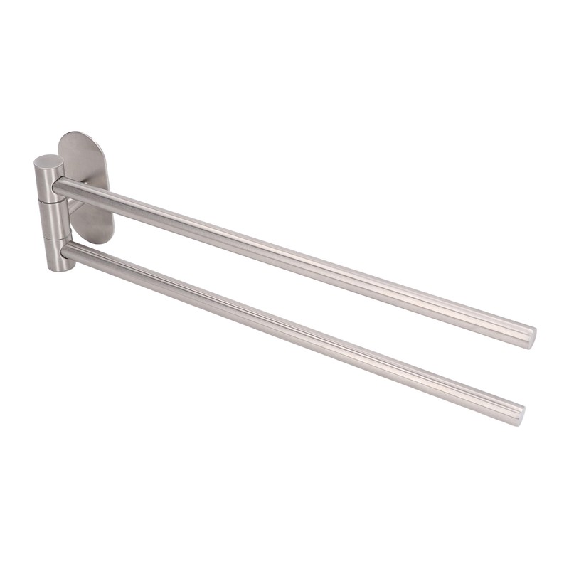Stainless Steel Toilet Paper Bracket Single Seat 2 Poles Rotatable