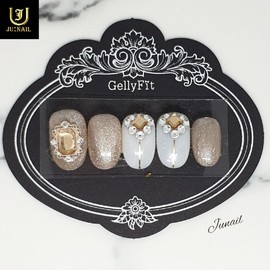 Golden Shadow Homemade Nail Tips - Short Oval / 골든셰도우 수제네일팁 - 숏오발