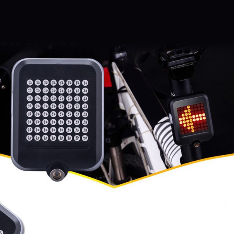 Cycling Tail Lamp LED Turn Light Full Intelligent Sensing Autobrake