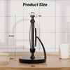 VEHHE Paper Towel Holder Countertop, Black Paper Towel Holder with