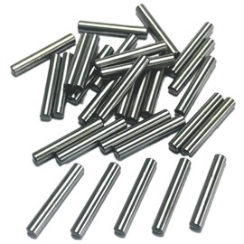 ZDingTech 30PCS 1/8 x 3/4 Dowel Pins,1/8 inch x 3/4 inch Metal Dowel pins,Shelf Pegs,Support Shelves,Bearings Alloy Steel Wood Bunk Bed pegs